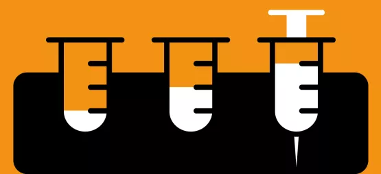 Image of test tubes and syringe